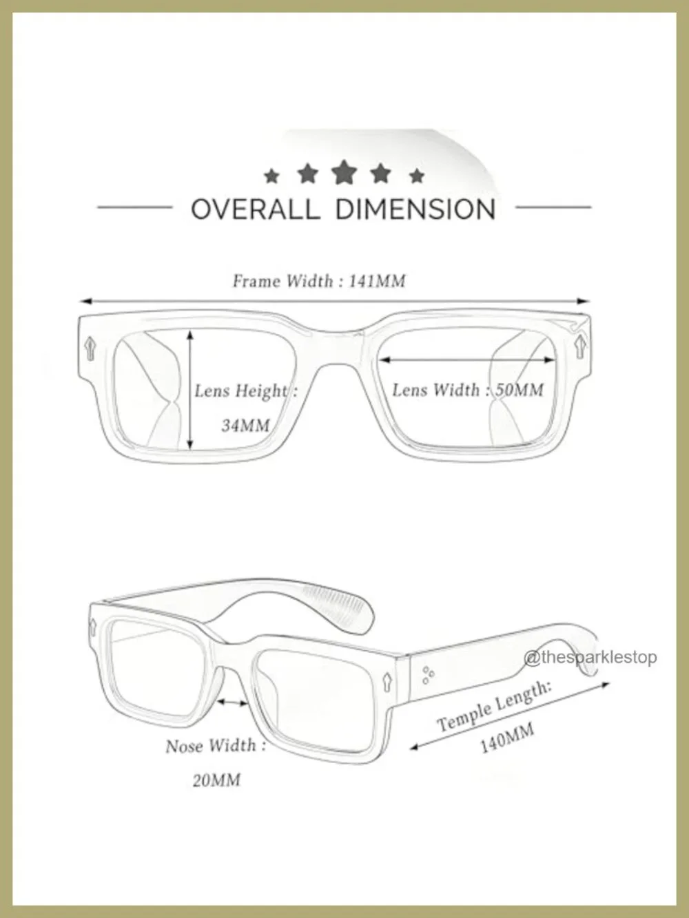 Square Thick Frame UV400 Protection Sunglasses Rectangle Sun Glasses Shades